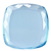 SKY BLUE TOPAZ BOTH SIDE TABLE CUT CUSHION (FLAT) 18MM 10.75 Cts.