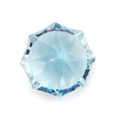 SKY BLUE TOPAZ NINETY CUT ROUND (DES#83) 10MM 4.68 Cts.