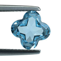 SKY BLUE TOPAZ CUT CLOVER 8MM (THICKNESS:-4.80-5.20MM) 2.86 Cts.