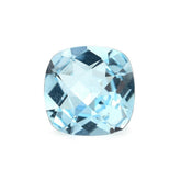 SKY BLUE TOPAZ CHECKER CUT CUSHION (NORMAL/CLEAN) 8X8MM 2.51 Cts.