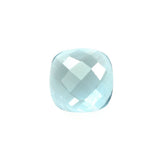 SKY BLUE TOPAZ CHECKER CUT CUSHION CAB (NORMAL/CLEAN) 6X6MM 1.15 Cts.
