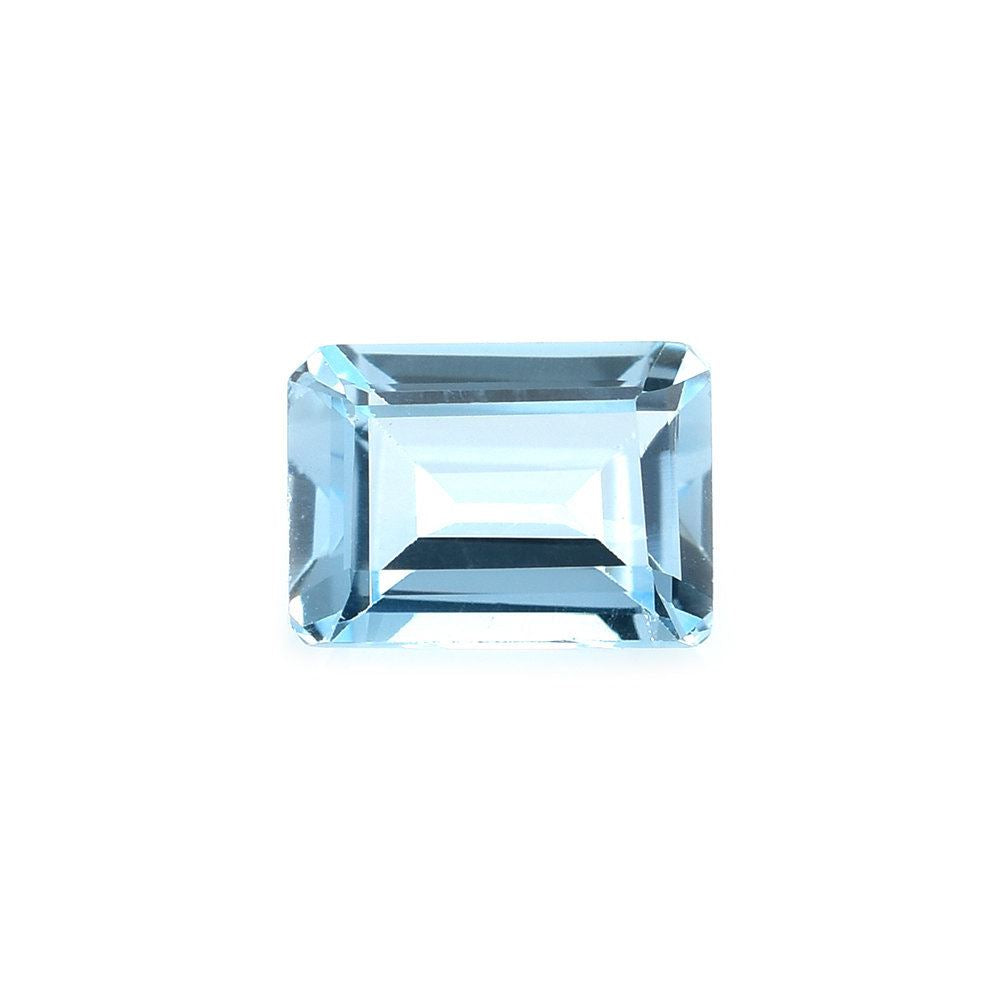 SKY BLUE TOPAZ STEP CUT OCTAGON (NORMAL/CLEAN) 7X5MM 1.20 Cts.