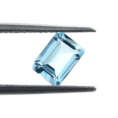 SKY BLUE TOPAZ STEP CUT OCTAGON (NORMAL/CLEAN) 7X5MM 1.20 Cts.