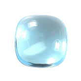 SKY BLUE TOPAZ CUSHION CAB 12X12MM 9.40 Cts.