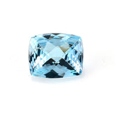 SKY BLUE TOPAZ CHECKER CUT CUSHION (NORMAL/CLEAN) 12.00X10.00 MM 5.45 Cts.