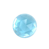 SKY BLUE TOPAZ ROSE CUT ROUND CAB (TOP/CLEAN) 10.00X10.00 MM 4.47 Cts.