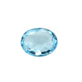 SKY BLUE TOPAZ IRREGULAR FACETED BRIOLETTE OVAL(TOP)(HI) 10.00X8.00 MM 2.83 Cts.