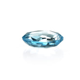 SKY BLUE TOPAZ IRREGULAR FACETED BRIOLETTE OVAL(TOP)(HI) 10.00X8.00 MM 2.83 Cts.