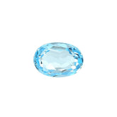 SKY BLUE TOPAZ IRREGULAR FACETED BRIOLETTE OVAL (TOP)(SI) 5.00X3.00 MM 0.46 Cts.