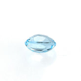 SKY BLUE TOPAZ IRREGULAR FACETED BRIOLETTE OVAL (TOP)(SI) 5.00X3.00 MM 0.46 Cts.