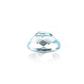 SKY BLUE TOPAZ CHECKER CUT TOP OVAL (NORMAL)(HI) 6.00X5.00 MM 0.92 Cts.