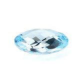SKY BLUE TOPAZ BRIOLETTE OVAL 12X10MM 5.46 Cts.