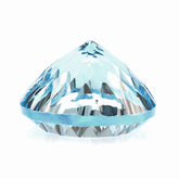 SKY BLUE TOPAZ CONCAVE CUT ROUND (DES#46) 15MM 16.00 Cts.