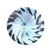 SKY BLUE TOPAZ BUFFTOP ROUND WITH TWISTED CONCAVE (DES#31) 15MM 13.60 Cts.