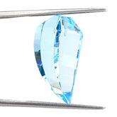 SKY BLUE TOPAZ LADY FINGER (DES#19) HALF DRILL 20X10MM 17.18 Cts.