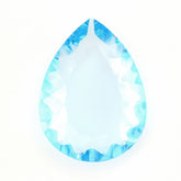 SKY BLUE TOPAZ CONCAVE PEAR FLAT (DES#145) 16X12MM 6.84 Cts.