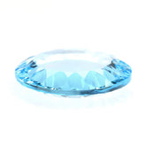 SKY BLUE TOPAZ CONCAVE ROUND FLAT COIN (DES#142) 15MM 8.70 Cts.