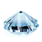 SKY BLUE TOPAZ CONCAVE NINETY CUT CUSHION (DES#22) 15MM 14.80 Cts.