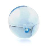 SKY BLUE TOPAZ PLAIN EGGS (HALF DRILL) (DES#54) 13X11MM 15.00 Cts.