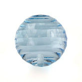 SKY BLUE TOPAZ CONCAVE BALL HALF DRILL (DES#136) 10MM 9.62 Cts.
