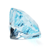 SKY BLUE TOPAZ NINETY CUT ROUND (DES#83) 9.50MM 4.22 Cts.