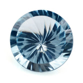 SKY BLUE TOPAZ CHAKRA CUT ROUND (DES#82) 15MM 12.70 Cts.