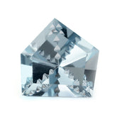 SKY BLUE TOPAZ ZIP CUT PENTAGON (DES#98) 12MM 7.30 Cts.