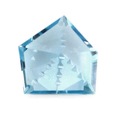 SKY BLUE TOPAZ ZIP CUT PENTAGON (DES#98) 12MM 7.30 Cts.