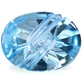 SKY BLUE TOPAZ FLAT BUFFTOP LIGHTENING OVAL (DES#114) 20X15MM 16.50 Cts.