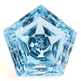 SKY BLUE TOPAZ STAR PENTAGON (DES#95) 15MM 13.15 Cts.