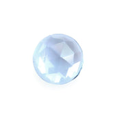 SKY BLUE TOPAZ ROSE CUT ROUND CAB 5MM 0.60 Cts.