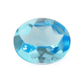 SKY BLUE TOPAZ BUFFTOP OVAL 12X10MM 5.76 Cts.