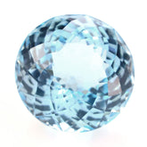 SKY BLUE TOPAZ PORTUGUESE CUT ROUND (DES#34) 12MM 9.62 Cts.