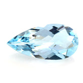 SKY BLUE TOPAZ CHECKER CUT PEAR (TOP/CLEAN) 18X9MM 6.38 Cts.