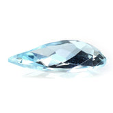 SKY BLUE TOPAZ CHECKER CUT PEAR (TOP/CLEAN) 18X9MM 6.38 Cts.
