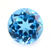 SWISS BLUE TOPAZ CUT ROUND 7.50MM 2.15 Cts.