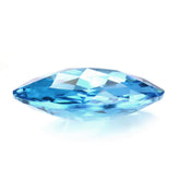SWISS BLUE TOPAZ ROSE CUT BRIOLETTE ROUND 14MM 7.26 Cts.
