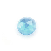 SWISS BLUE TOPAZ ROSE CUT ROUND CAB 4MM 0.26 Cts.