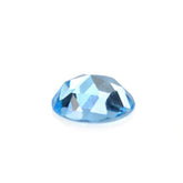 SWISS BLUE TOPAZ ROSE CUT ROUND CAB 4MM 0.26 Cts.