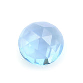 SWISS BLUE TOPAZ ROSE CUT ROUND CAB 6MM 1.00 Cts.