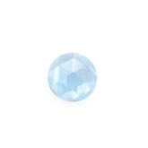 SWISS BLUE TOPAZ ROSE CUT ROUND CAB 3MM 0.13 Cts.