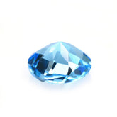 SWISS BLUE TOPAZ CHECKER CUT ROUND 5.90MM 0.85 Cts.