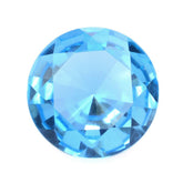 SWISS BLUE TOPAZ DIAMOND CUT ROUND 8MM 2.05 Cts.