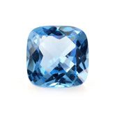 SWISS BLUE TOPAZ DIAMOND CUT CUSHION 6MM 1.18 Cts.