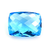 SWISS BLUE TOPAZ BRIOLETTE CUSHION 20X15MM 20.84 Cts.