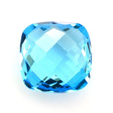 SWISS BLUE TOPAZ BRIOLETTE CUSHION 10.50MM 5.17 Cts.
