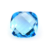 SWISS BLUE TOPAZ BRIOLETTE CUSHION 8MM 2.53 Cts.