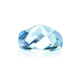 SWISS BLUE TOPAZ CHECKER CUT CUSHION 6MM 1.08 Cts.