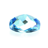 SWISS BLUE TOPAZ CHECKER CUT CUSHION 7MM 1.58 Cts.