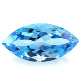 SWISS BLUE TOPAZ CUT MARQUISE 18X9MM 8.50 Cts.